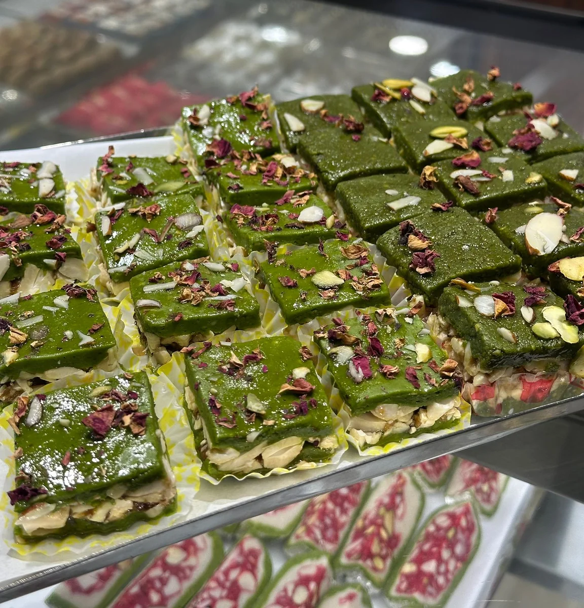 Dry Fruit Pista Rose Barfi (10 PCS)